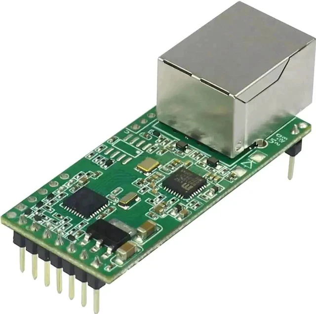 Alt view image 6 of 6 - Upgraded Tiny USR-TCP232-T2 Serial to Ethernet Converter, TTL UART to TCP/IP Module with DHCP & DNS Support