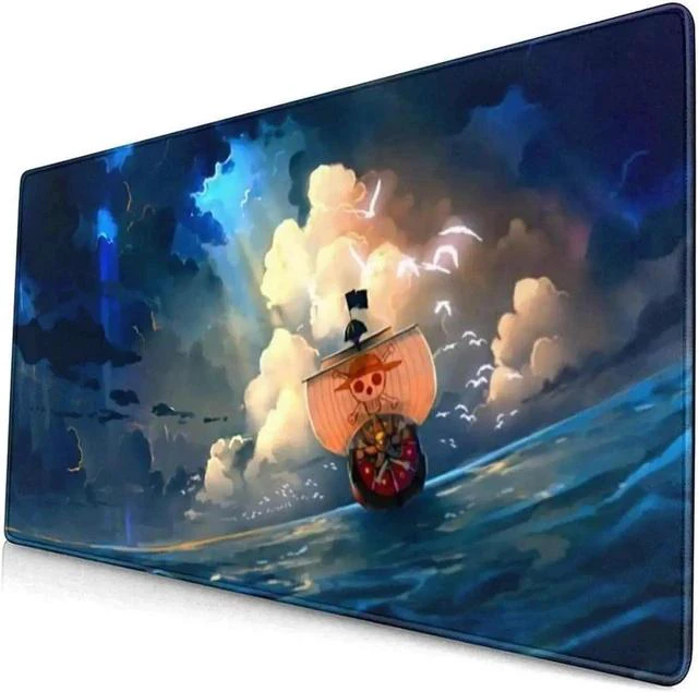 Main image of Anime Mouse Pad, Extended Gaming Mouse Pad with Stitched Edges, Large Mouse pad with Non-Slip Rubber Base for Work & Gaming, Office & Home, 800x300mm