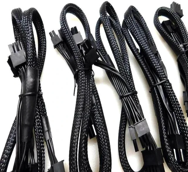 Main image of 1PCS Dual PCIe 8Pin (6+2) Sleeved GPU Power Cable Compatible with Seasonic Modular PSU X-650 X-750 X-850 X-1050 X-1250, Braided Modular Graphics Card Power Supply Wire