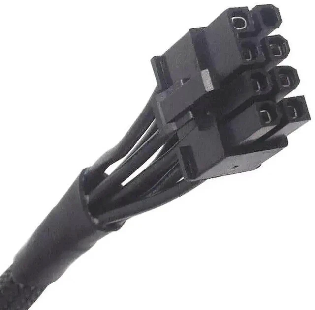 Alt view image 6 of 6 - 1PCS Dual PCIe 8Pin (6+2) Sleeved GPU Power Cable Compatible with Seasonic Modular PSU X-650 X-750 X-850 X-1050 X-1250, Braided Modular Graphics Card Power Supply Wire