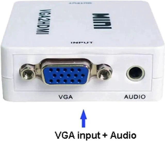 Alt view image 2 of 4 - VGA to HDMI Converter with 3.5mm Audio Port, Full HD 1080P 1920x1080 Output, Analog VGA Digital HDMI Adapter for PC Laptop Monitor HDTV Projector