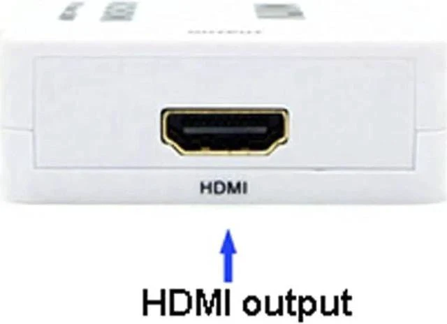 Alt view image 4 of 4 - VGA to HDMI Converter with 3.5mm Audio Port, Full HD 1080P 1920x1080 Output, Analog VGA Digital HDMI Adapter for PC Laptop Monitor HDTV Projector