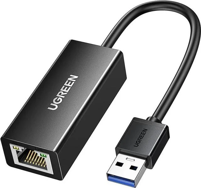 Main image of UGREEN USB 3.0 to Gigabit Ethernet Adapter, 1000Mbps Plug & Play RJ45 LAN Network Dongle, Driver-Free, Compatible with Nintendo Switch, Laptop, PC, MacBook, Windows, macOS, Linux