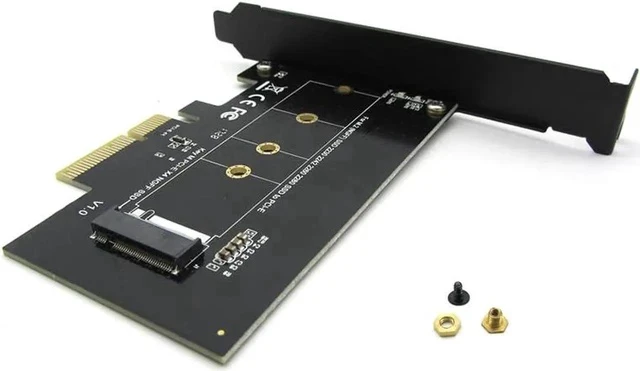Alt view image 3 of 4 - M.2 NGFF NVMe PCIe X4 Adapter Card, M-Key PCIe Add-On Expansion Card with Full-Profile Bracket, Compatible with 2230/2242/2260/2280 NVMe SSD, Supports Windows/Linux/macOS