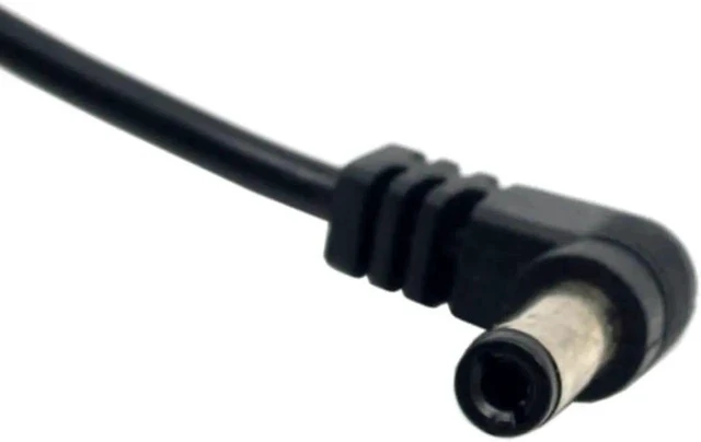 Alt view image 3 of 3 - DC Power Cable DC Power 5.5 x 2.1mm / 2.5mm Male to 5.5 2.1/2.5mm Male Plug Cable Right Angled 90 Degree 60cm Power to DC Cable