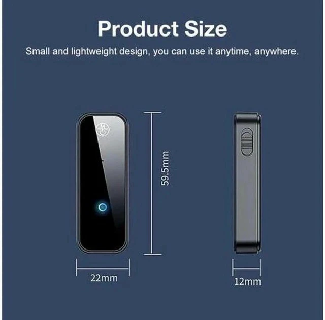 Alt view image 3 of 7 - USB Wireless Bluetooth 5.0 Transmitter Receiver 2in1 Audio Adapter 3.5mm Aux Car