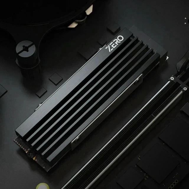 Alt view image 2 of 3 - M.2 SSD Heat Sink Aluminum Alloy SSD Cooler with Thermal Pad SSD Heatsink Gasket for NVME M.2 2280 SSD