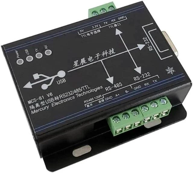 Main image of FTDI Chip Isolated USB to TTL/RS232/RS485 3 IN 1 Serial Port Adapter Industrial-grade TTL RS-232 RS-485 Isolation