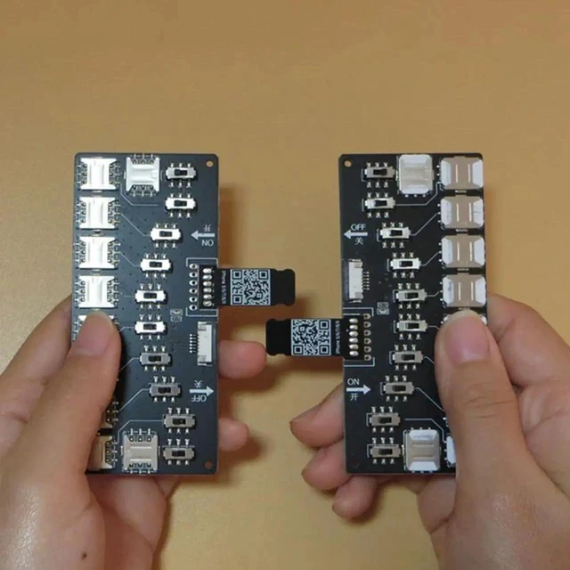 Alt view image 5 of 5 - 10-Slot SIM Card Adapter Multi-SIM Card Reader Mini SIM Nano with Independent Control Switch for iPhone5/6/7/8/X