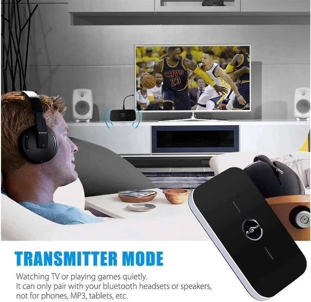 Alt view image 6 of 6 - 2in1 Bluetooth Transmitter Receiver Wireless A2DP Home TV Stereo Audio Adapter