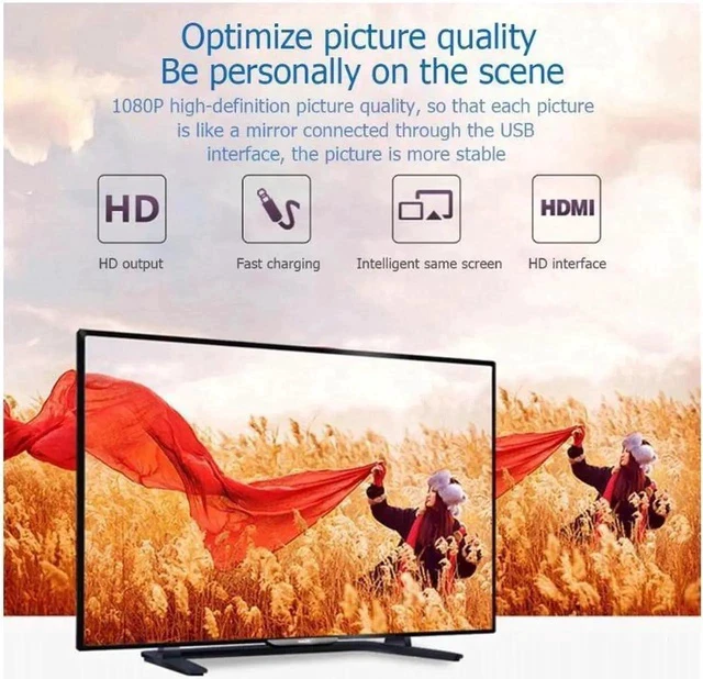 Alt view image 6 of 6 - 1pcs Wireless Bluetooth TV Adapter Dongle Bluetooth Adapter Dongle Anycast HDMI WiFi Transmitter Display With USB Cable