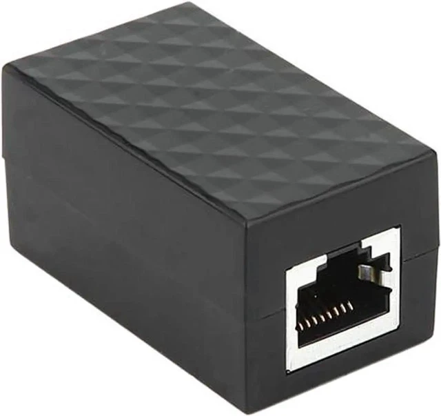 Alt view image 5 of 5 - RJ45 In-Line Surge Lightning Protector Coupler, Cat5e/Cat6/Cat7 LAN Network Cable Extender Surge Suppressor RJ45 Straight Through Connector