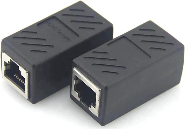Alt view image 2 of 4 - RJ45 Female to Female In-Line Coupler SSTP Shielded, Cat5e/Cat6/Cat7/Cat8 Universal LAN Cable Extender Connector, 1 Pack