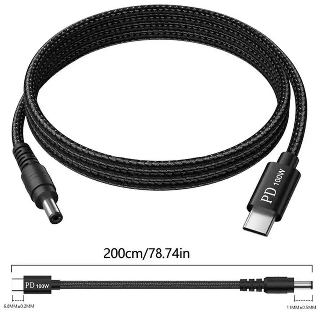 Alt view image 5 of 6 - 100W USB-C DC Power Adapter Kit, Universal AC-DC Laptop Power Supply with 5.5x2.1mm DC Port & 10 Interchangeable DC Tip Connectors