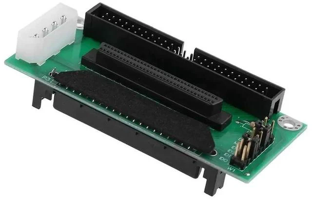 Main image of SCSI SCA 80Pin to 68Pin to 50Pin IDE Hard Disk Adapter, 80-Pin SCA-2 to 68-Pin Wide SCSI & 50-Pin Narrow SCSI Converter Board for Legacy Server Storage