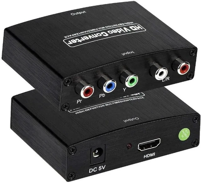Alt view image 3 of 7 - Component to HDMI Adapter YPbPr to HDMI Coverter 5 RCA to HDMI Coverter Supports 1080P Video Audio Converter Adapter HDMI V1.4 for DVD/PSP/Xbox360 to HDTV Monitor