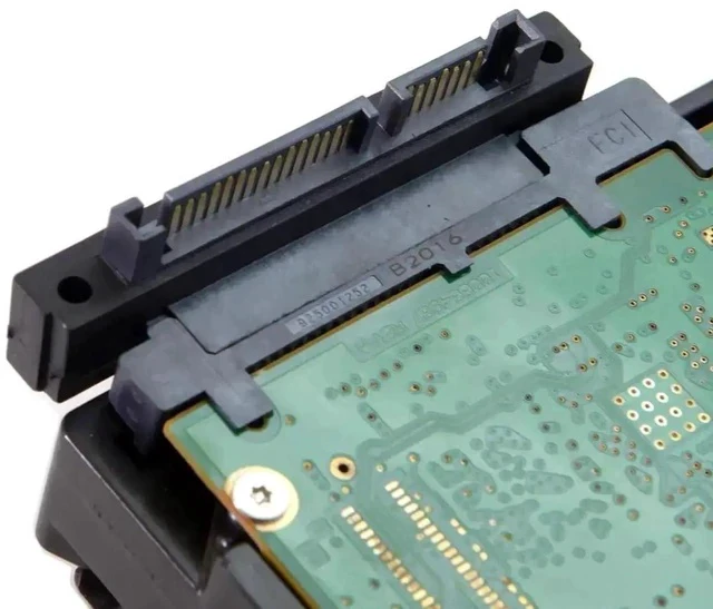 Alt view image 4 of 5 - 90° Up Angled SATA 22Pin Male to Female Adapter, Right Angle SATA Power & Data Gender Changer Connector for 2.5/3.5 Inch HDD SSD Hard Drives