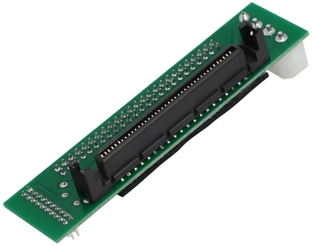 Alt view image 4 of 4 - SCSI SCA 80 Pin Female to IDC 50 Pin Male Adapter Converter Board, SCA80 to 50Pin SCSI Hard Drive Connector with 4Pin Molex Power Port for Legacy Server Computer Storage