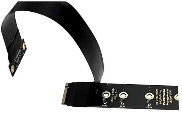 Main image of M.2 NVMe M-Key to OCuLink SFF-8612 Extension Cable, PCIe 4.0 x4 64Gbps High Speed Riser Cord for External eGPU Graphics Card, NVMe SSD Docking, Desktop & Laptop Mini PC