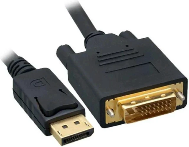 Alt view image 2 of 3 - DisplayPort to DVI Video Cable, DisplayPort Male to DVI Male, 6 foot