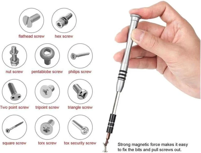 Alt view image 7 of 7 - Precision Screwdriver Set Professional Electronics Repair Tool Kit 60 in 1 Magnetic Screwdriver Bits for PC, With Anti Static Wrist Band