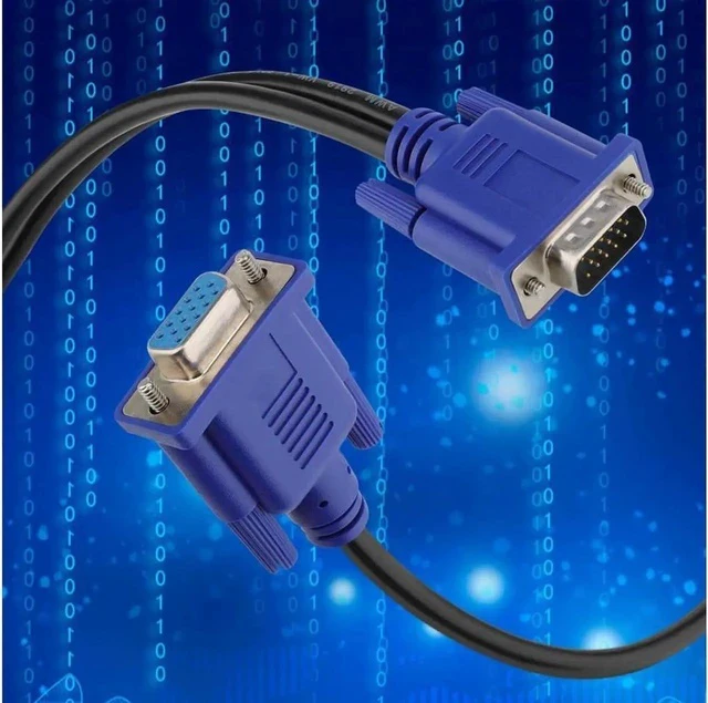 Alt view image 5 of 6 - VGA Monitor Y-Splitter Cable,VGA 1 Male to Dual 2 VGA Female Adapter Converter Video Cable for Screen Duplication - 1 Foot