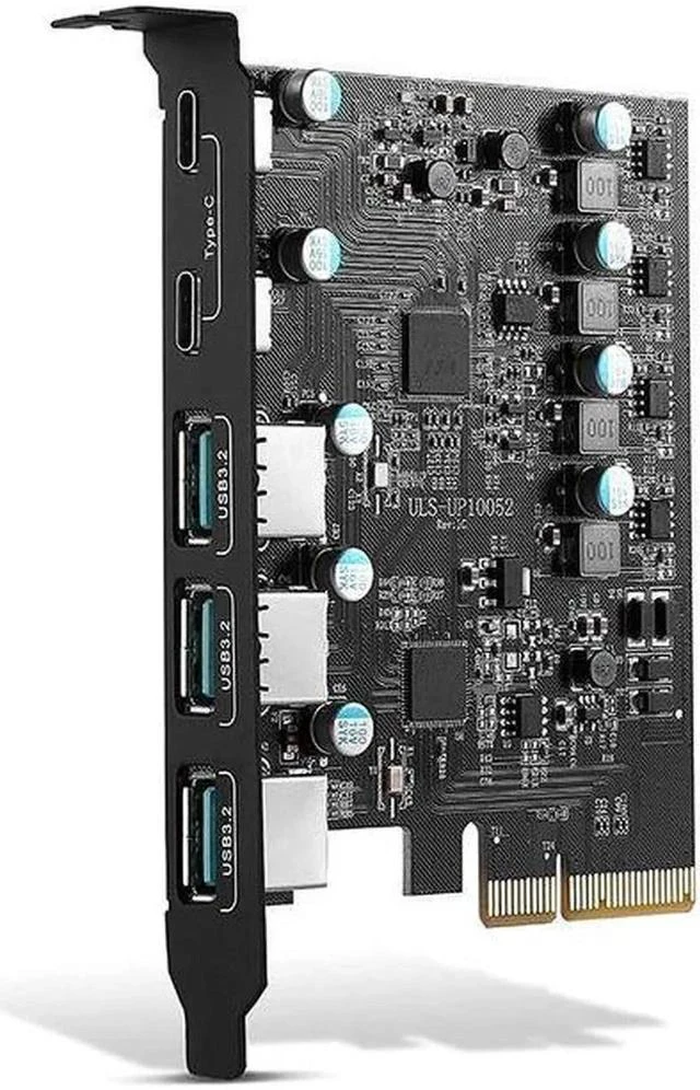 Main image of PCIe to USB 3.2 Gen 2 Card with 20Gbps Bandwidth 5Port (3X USBA 2X USBC) Converter PCIE Splitter for Windows 10/8