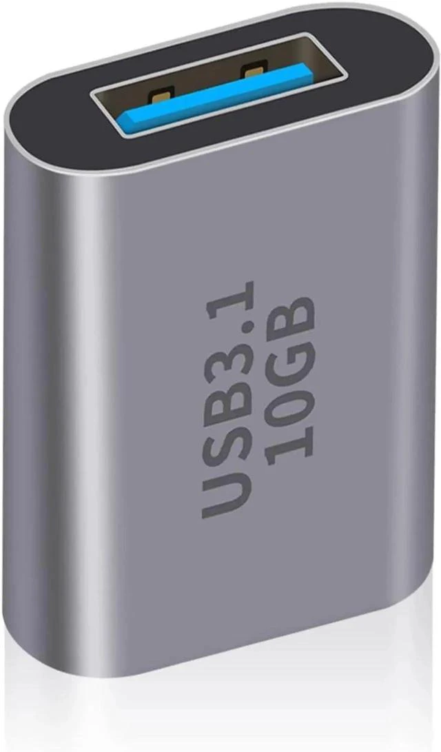 Main image of USB C Female to USB Female Adapter 3.1 Gen2, 10Gbps Bi-Directional Type C to Type A Adapter OTG Adapter Support Data Sync and Charging for Laptop, PC, iPhone, MacBook Pro, Laptop