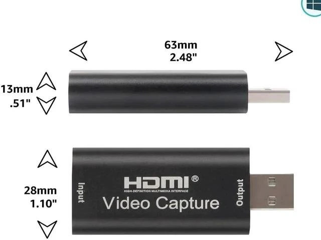 Alt view image 2 of 5 - 4K HDMI Video Capture Card, Cam Link Card Game Audio Adapter HDMI to USB 2.0 Record Capture Device for Streaming, Live Broadcasting, Video Conference, Teaching, Gaming