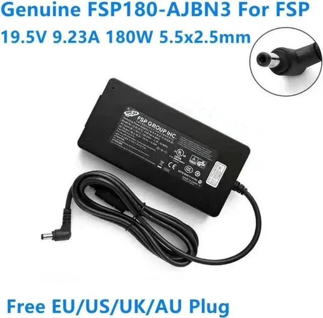 Main image of 19.5V 9.23A 180W AC DC Power Adapter Replacement for FSP FSP180-AJBN3, Compatible with XNE15E19 MAG-15 EVOO EG-LP5-BK A15-180P1A Laptop Charger