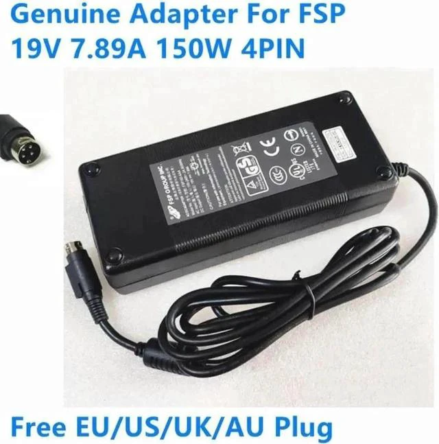 Main image of FSP 150W AC DC Power Adapter FSP150-AAA FSP150-ABAN2, 19V 7.89A 4-Pin Desktop Replacement Charger for Gaming Laptops & All-in-One PCs