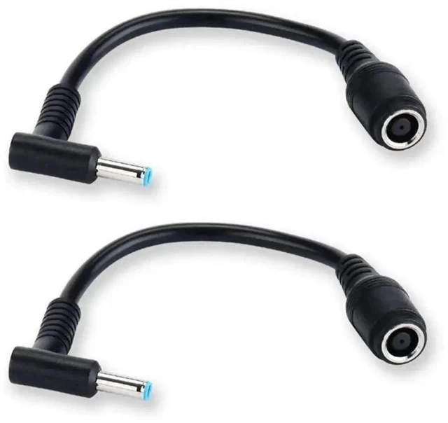 Alt view image 3 of 3 - 7.4x5.0mm Female to 4.5x3.0mm Male DC Power Tip Adapter, Laptop Charger Connector Compatible with HP Stream, Spectre, Pavilion, Elitebook, Split & Chromebook