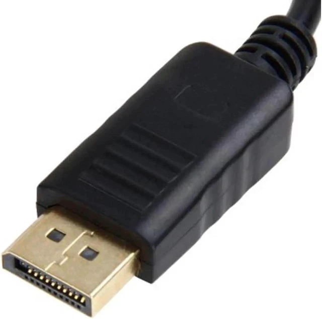 Alt view image 2 of 3 - DisplayPort to VGA Cable DP to VGA Adapter DP Cable Display Port DP Male to VGA Female Adapter Cable for Monitor Projector