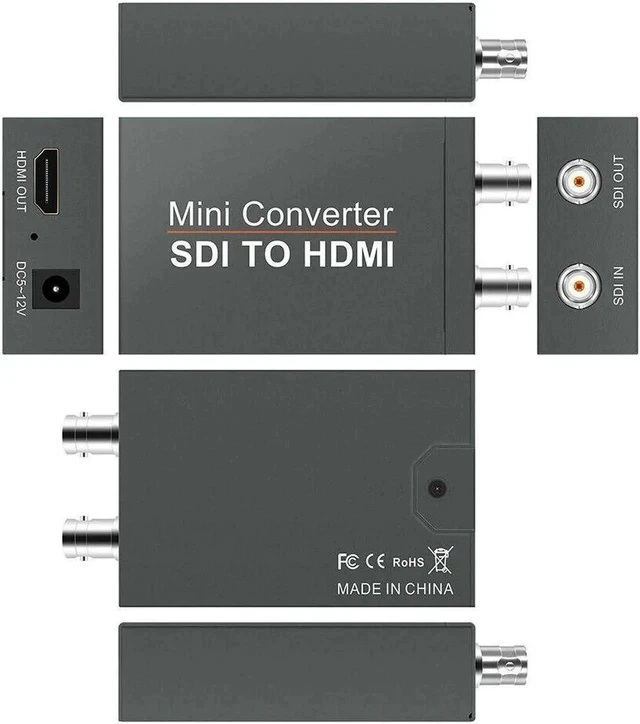 Alt view image 3 of 6 - SDI To HDMI Converter HD-SDI 3G-SDI SD-SDI to HDMI SDI Converter Video Adapter