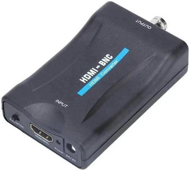 Alt view image 5 of 7 - HDMI to BNC Converter Video Adapter, with 3.5mm Audio Output, 480i 576i Resolution, Support NTSC/PAL Format for Full HD DVD/VHS/Video Player