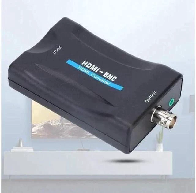 Alt view image 7 of 7 - HDMI to BNC Converter Video Adapter, with 3.5mm Audio Output, 480i 576i Resolution, Support NTSC/PAL Format for Full HD DVD/VHS/Video Player