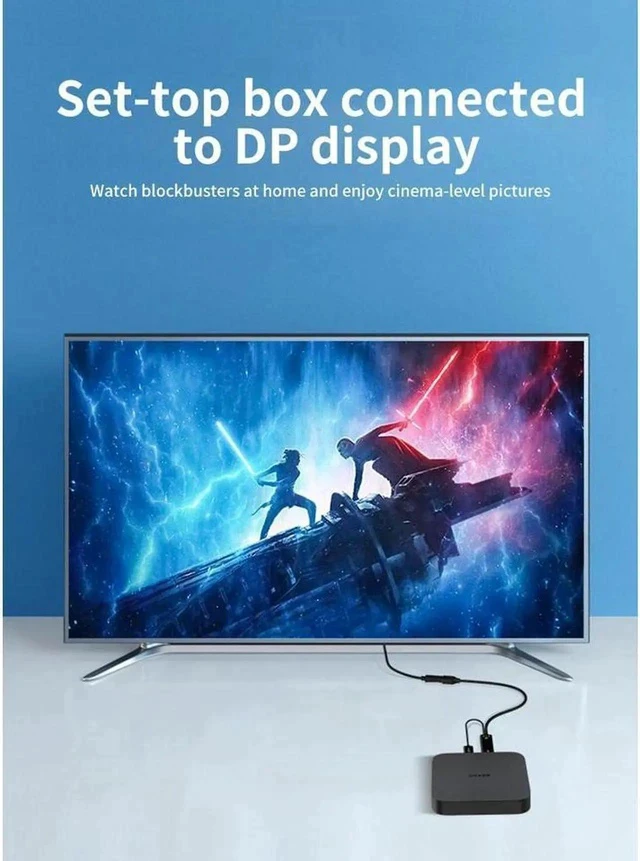 Alt view image 4 of 7 - 4K@60Hz HDMI to DisplayPort Adapter/Converter with USB Power Uni-Directional High-Speed HDMI PC to DP Monitor Converter Compatible for More. Male to Female,OZHD1