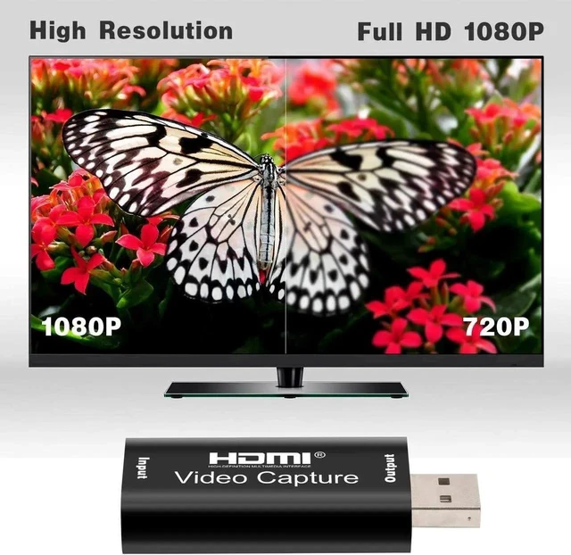 Alt view image 7 of 7 - Audio Video Capture Card,HDMI to USB USB2.0 High Definition 1080p 30fps, Directly to Computer for Gaming, Streaming, Teaching, Video Conference or Live Broadcasting