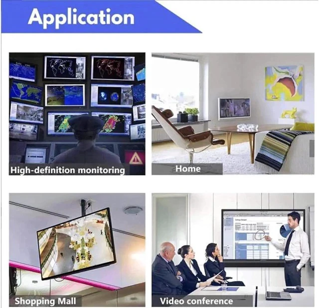 Alt view image 2 of 6 - TVI/CVI/AHD+CVBS to HDMI Converter,Full HD 4K 8MP/5MP/4MP/3MP/1080P/720P BNC to HDMI Converter Adapter for Monitor HDTV DVR