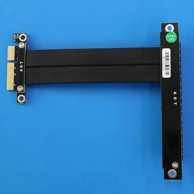 Alt view image 4 of 5 - ADT-LINK PCI Express PCIe 3.0 x4 to x16 Extension Cable 32G/BPS PCI-E 4X 16x GTX1080Ti Graphics SSD RAID Card Extender Conversion Cable (5CM)