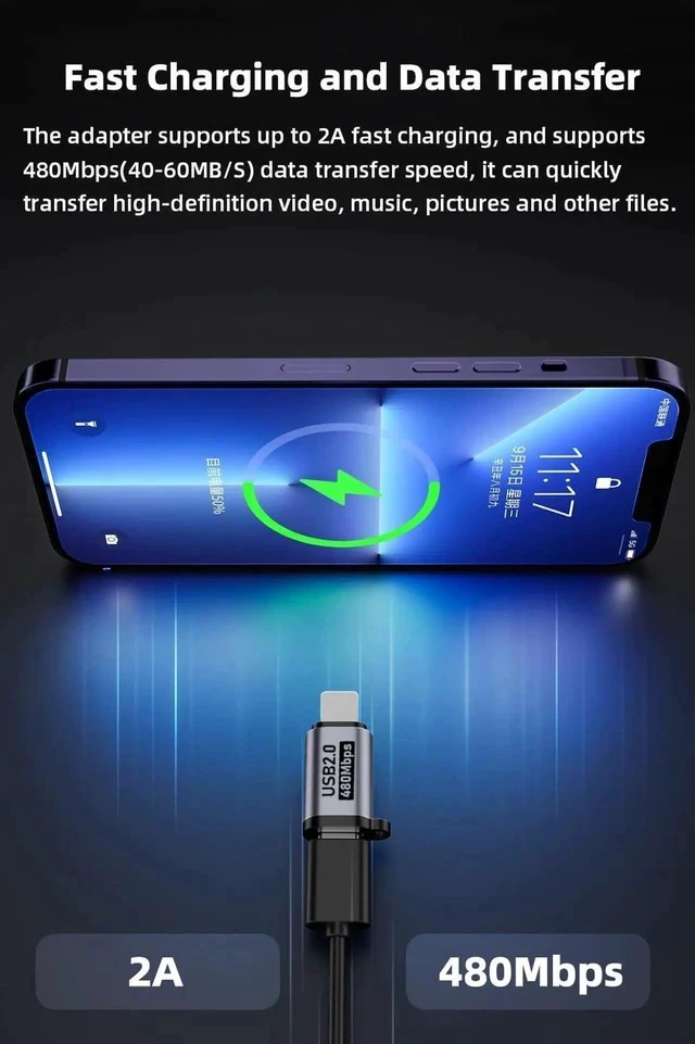 Alt view image 7 of 7 - USB C/Lightning to Micro USB Adapter Type C to Lightning Converter USB C to Mini USB Connector (8 Pack)