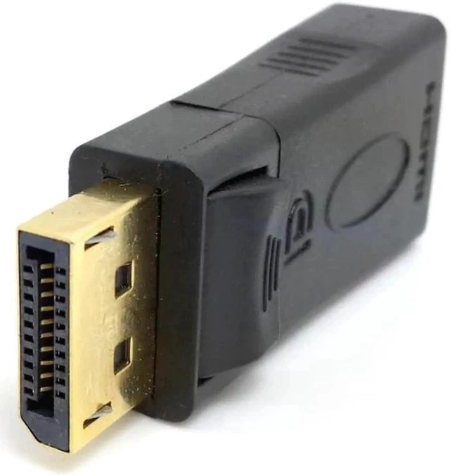 Alt view image 4 of 6 - HDMI to DisplayPort DP Video Audio Converter adapter