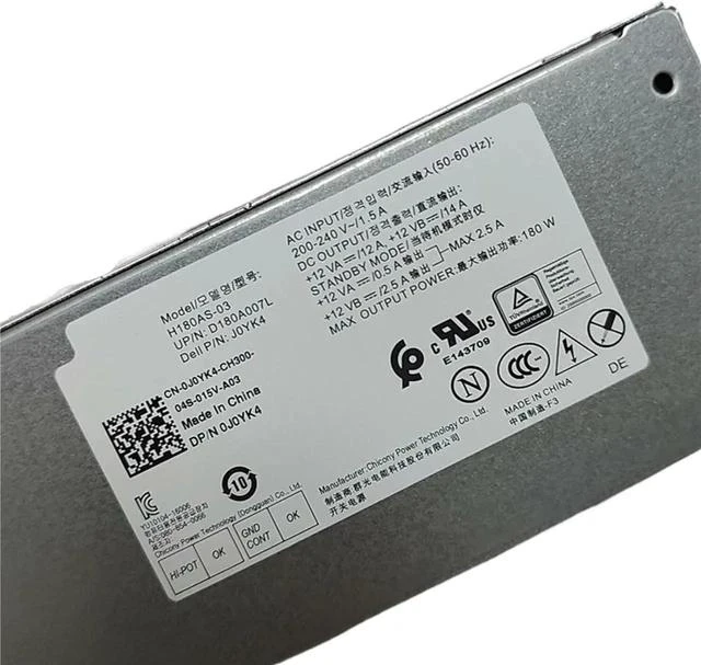 Main image of H180AS-03 0J0YK4 180W PSU for 3050 7050 3060 7060 Switching Power Supply J0YK4 CN-0J0YK4