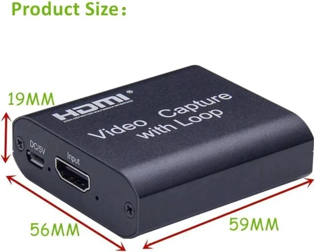Alt view image 4 of 5 - Capture Video New Coming Video card HD video capture card For PS4 Game DVD HD Camera Recording Live Streaming Loop Out