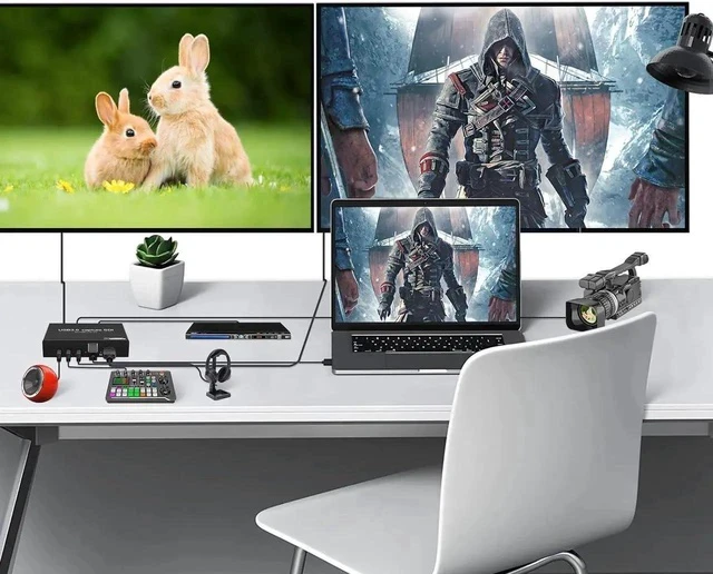 Alt view image 2 of 5 - HDMI SDI to USB Capture Card USB3.0 1080P60fps SDI to HDMI Converter SDI Out&Audio Mixing,SDI2HDMI,SDI Game Video Capture Card