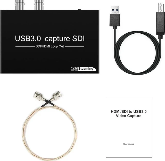 Alt view image 4 of 5 - HDMI SDI to USB Capture Card USB3.0 1080P60fps SDI to HDMI Converter SDI Out&Audio Mixing,SDI2HDMI,SDI Game Video Capture Card