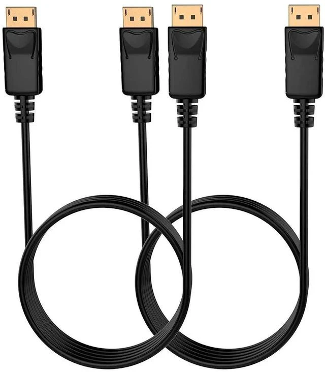 Main image of 4K DisplayPort to DisplayPort Cable, 3 Feet, Gold-Plated High Speed Display Port 1.2 Cable (4K@60Hz, 2K@144Hz) DP Cable Compatible with Computer, Desktop, Laptop, PC, Monitor, Projector 2 Pack