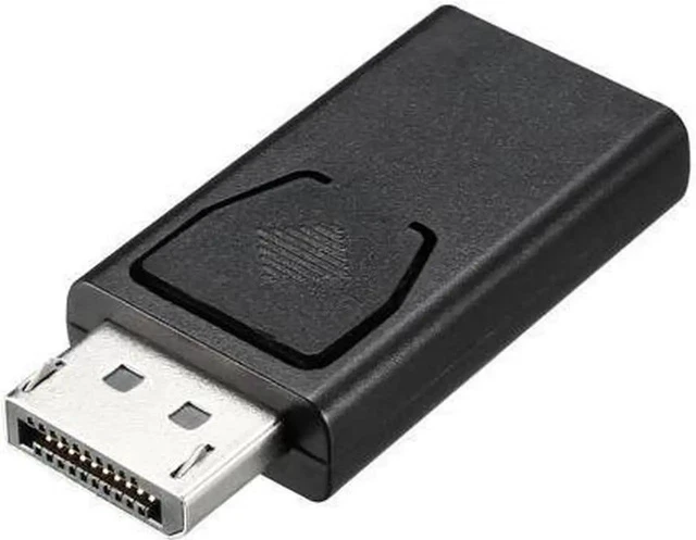 Alt view image 3 of 3 - Displayport to HDMI Adapter Male to Female DP to HDMI Gender Changer Extension Coupler Black