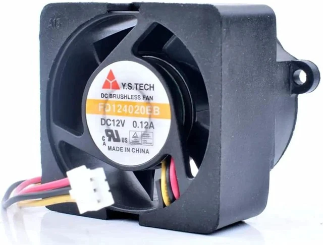 Alt view image 3 of 4 - Y.S FD124020EB 4cm 4020 40x40x20mm 40mm fan 12V 0.12A switch power supply cooling fan