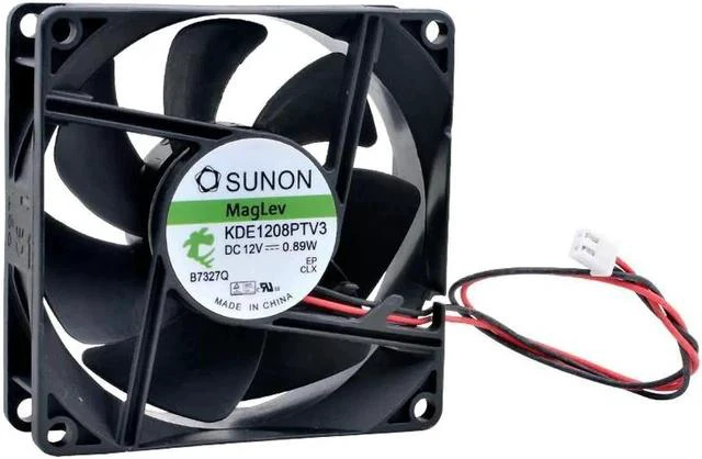 Alt view image 3 of 4 - KDE1208PTV3 8cm 80mm fan 80x80x25mm 8025 DC12V 0.89W Magnetic suspension bearing Silent cooling fan for power supply